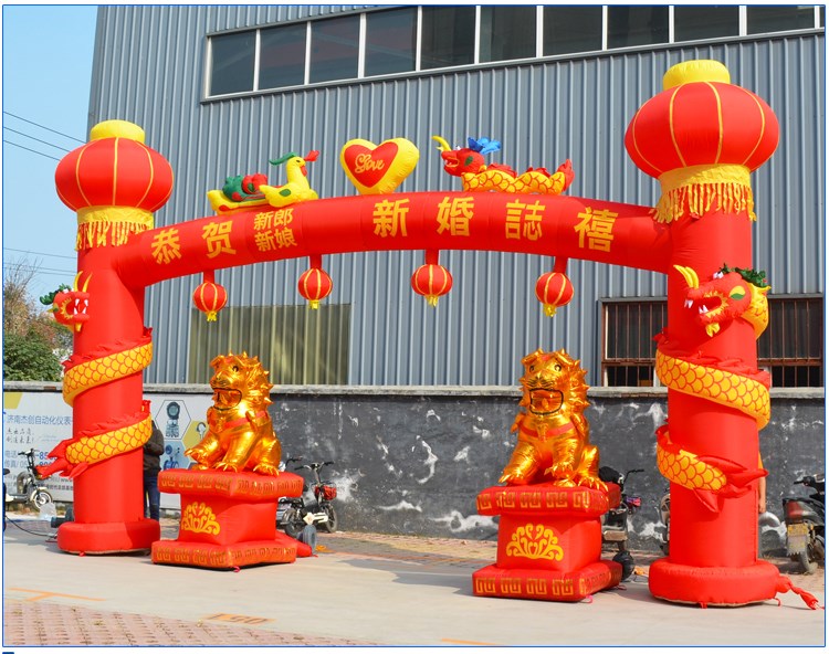 长坡镇结婚庆典拱门立柱